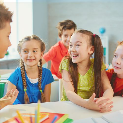 kids hanging out