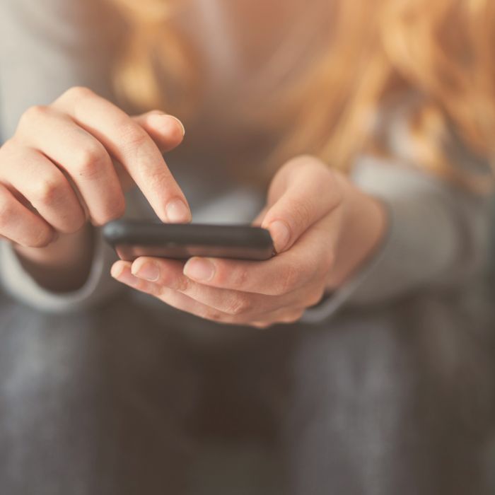 parent using a phone